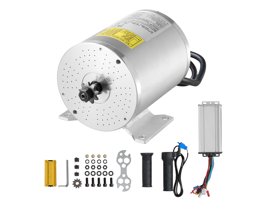 Kit de motor eléctrico de CC sin escobillas Succebuy de 1800 W, 48 V y 4500 RPM con controlador mejorado