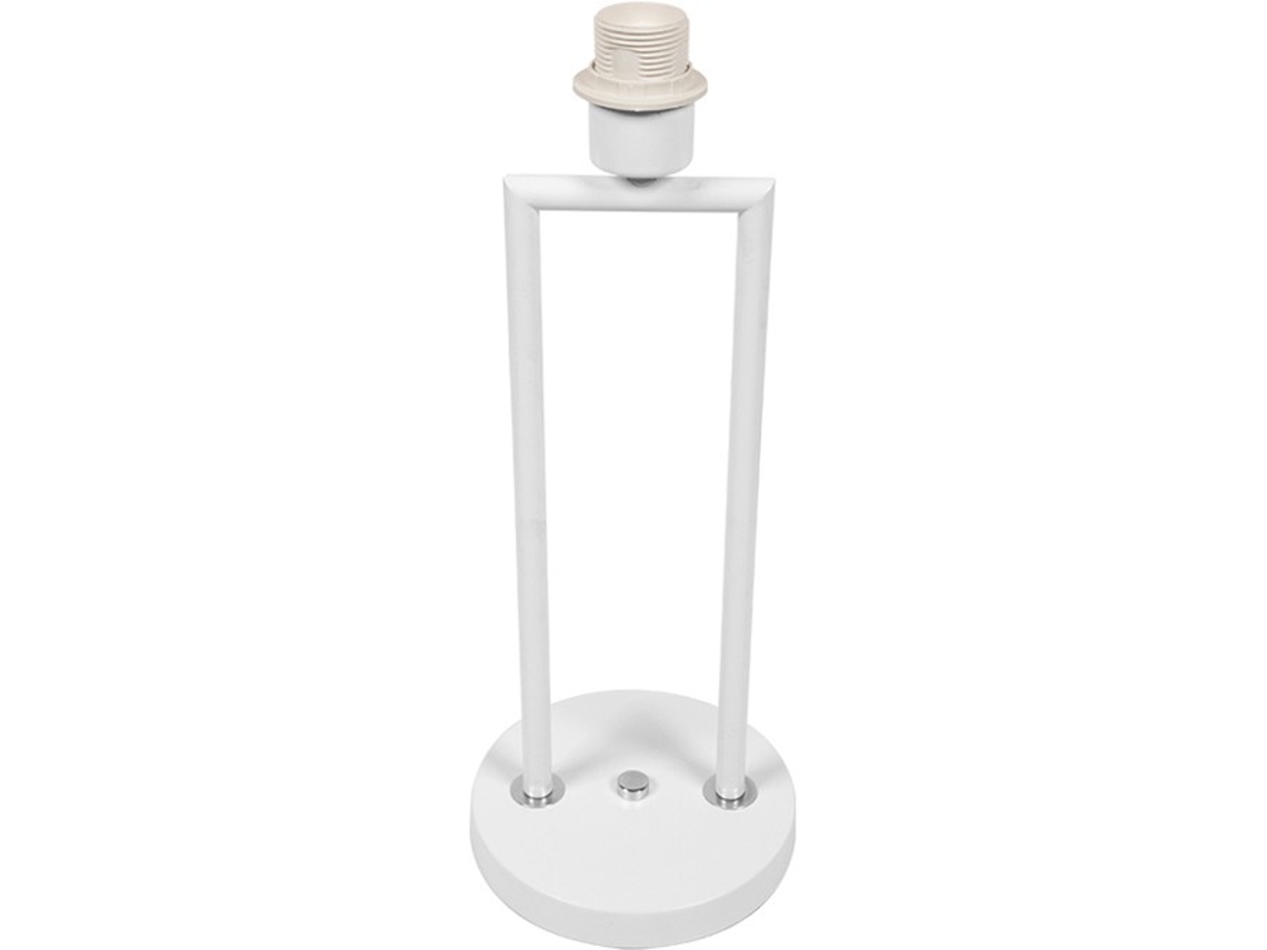 Base para Lámpara de Mesa Montijo 1Xe27 Alt.45Xd.18Cm Blanco FERRIMEX