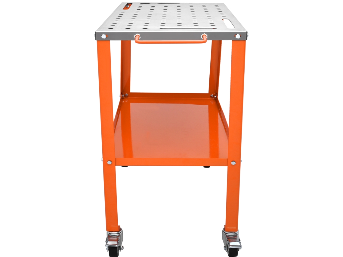 Mesa de soldadura de acero Succebuy de 36 x 18 pulgadas, banco de trabajo portátil con capacidad para 1200 libras