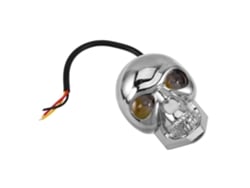 Faro Led Con Doble Lente, Forma De Calavera, Iluminación Gótica