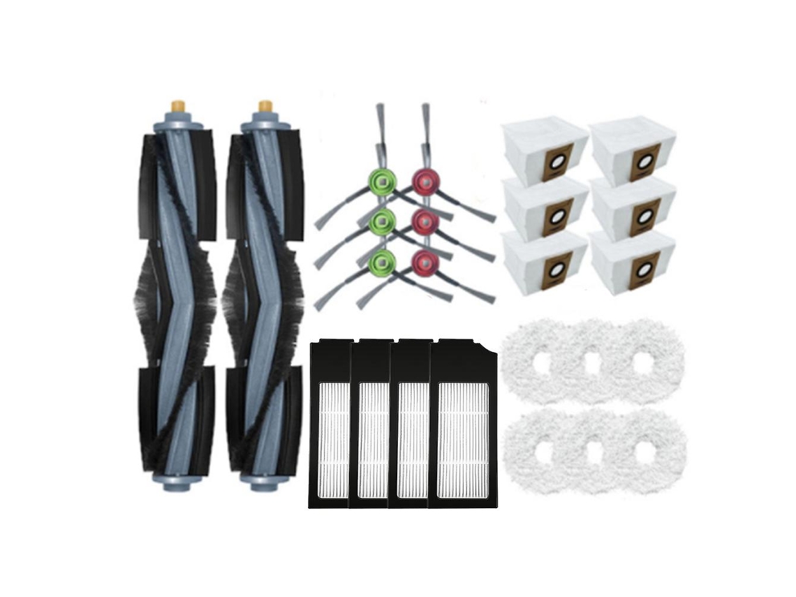 Saco de pó para ecovacs deebot x1 omni turbo kit de escova principal de peças sobressalentes