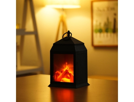 Adorno de Navidad Led Chimenea Creativa Lámpara Llama Decoración Adorno