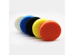 Kit de 5 discos de espuma Hex Logic de 150 mm para pulir coches, barcos y motocicletas.