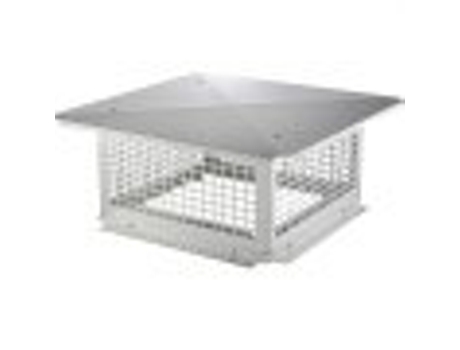 VEVOR Tapa de Chimenea 431.8x431.8mm Tapa de Chimenea de Acero Inoxidable 304 No Fácil de Desmontar Accesorios Prácticos Plata