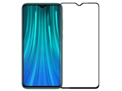 EVELATUS Full Cover 2.5D Vidrio Xiaomi Redmi Note 8T Antiestático / Pegamento Japón Negro