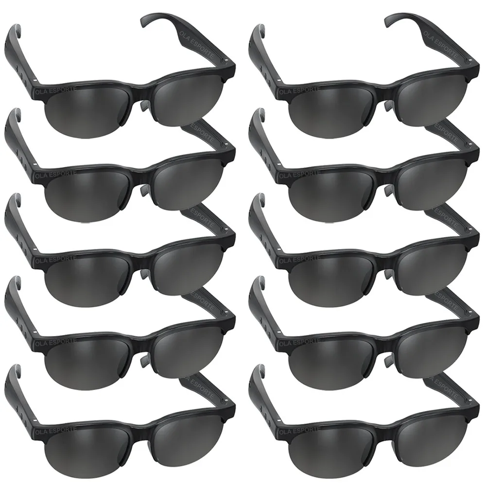(10 Unidades) Gafas Inteligentes Bluetooth, Función De Llamada, Auriculares Deportivos Para Exteriores, Protección Uv.