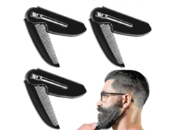 Paquete de 3 peines plegables para barba y bigote, peine pequeño de bolsillo para cabello liso masculino, cuidado capilar. Tienda Jinyubo