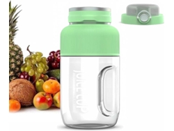 Licuadora portátil Digitallab de gran capacidad para picnics, 1200 ml (verde)