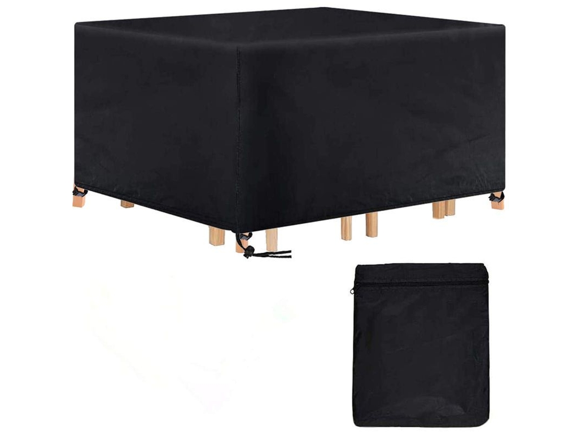 2026-funda Para Mesa De Jardín Linjou Rectangular Impermeable 420d Anti-uv, 180x120x74cm Protector Exterior