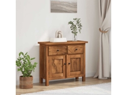 Aparador De Madera Maciza De Caoba 75x30x65 Cm