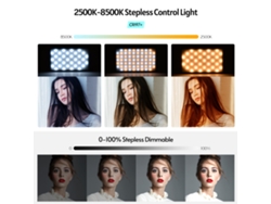 Luz de vídeo LED RGB a todo color para cámaras DSLR y filmación profesional.