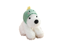 Peluche de la serie West Highland Transformation con gorro de dinosaurio CHABERLU
