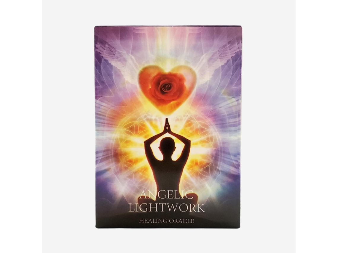 El Juego De Cartas "angel's Light Oracle Card Game" Incluye 45 Cartas De Papel Plastificado Y Viene En Una Caja Colorida.