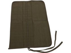 Juego de pinceles Slowmoose Organic Canvas, grandes, enrollables, 30 bolsillos.