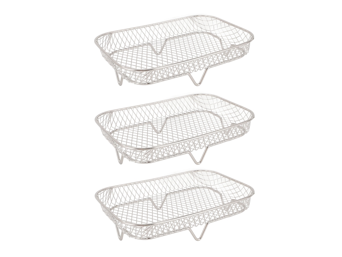Soporte Multifuncional Apilable De Acero Inoxidable De 3 Piezas Para Sartenes, Ideal Para Organizar Y Cocinar Al Vapor.
