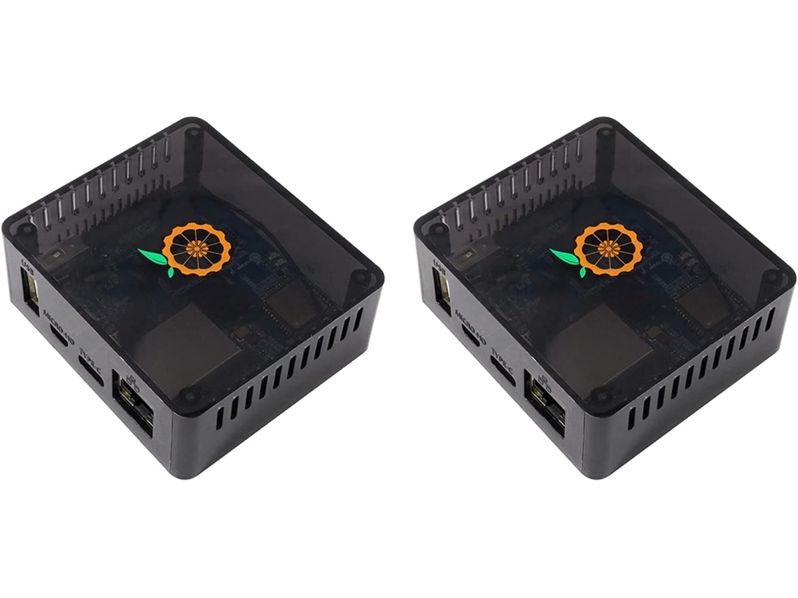 Lote De 2 Carcasas Zero De Abs Negro. La Tarjeta De Expansión No Se Puede Instalar.