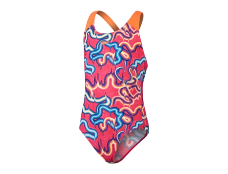 Traje de Niña para Natación SPEEDO Baño Pieza Eco Dig Allov Amarillo (14 años)