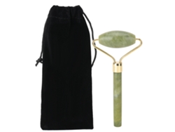 Rodillo de masaje facial de jade natural para combatir la caída del cabello y el envejecimiento