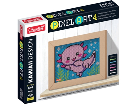 Juego Educativo QUERCETTI Pegs Pixel Art 4 Salamandra 4800 pz (Edad Mínima: 6 Años - 42 x 33,5 x 6 cm)