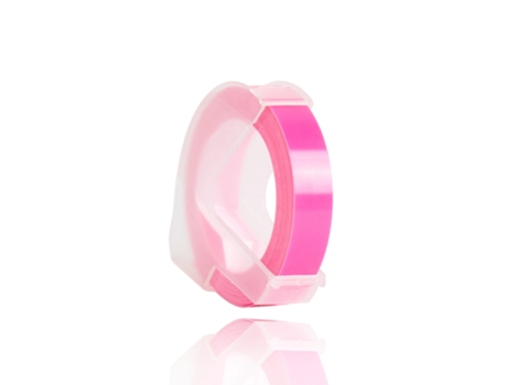 Cinta Adhesiva Plástica Dymo 3D (Rosa Fluorescente - 6 Mm)