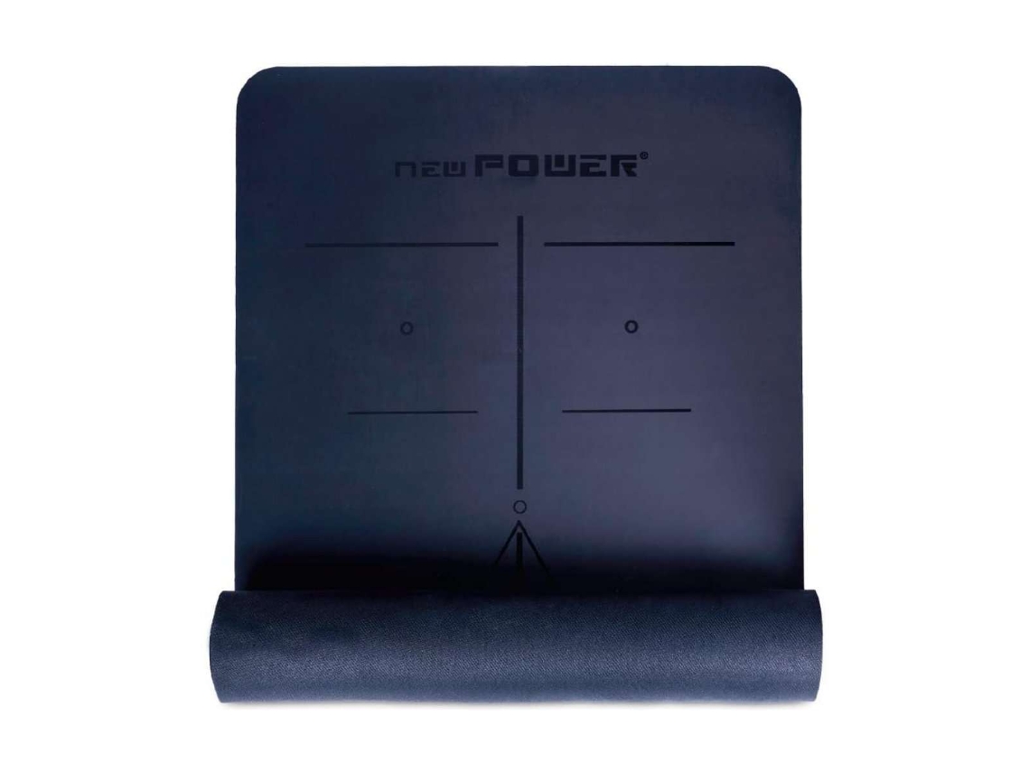 Esterilla Yoga  NewPower  Antideslizante de PU con TPE Negro