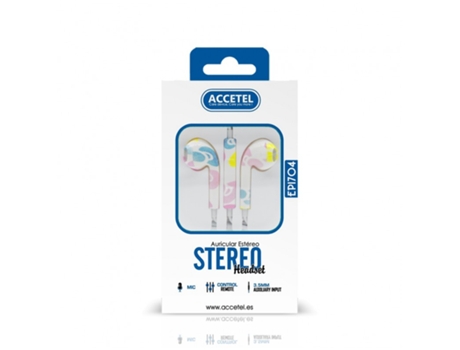 Auriculares Con Cable ACCETEL Ep1704 (Blanco)