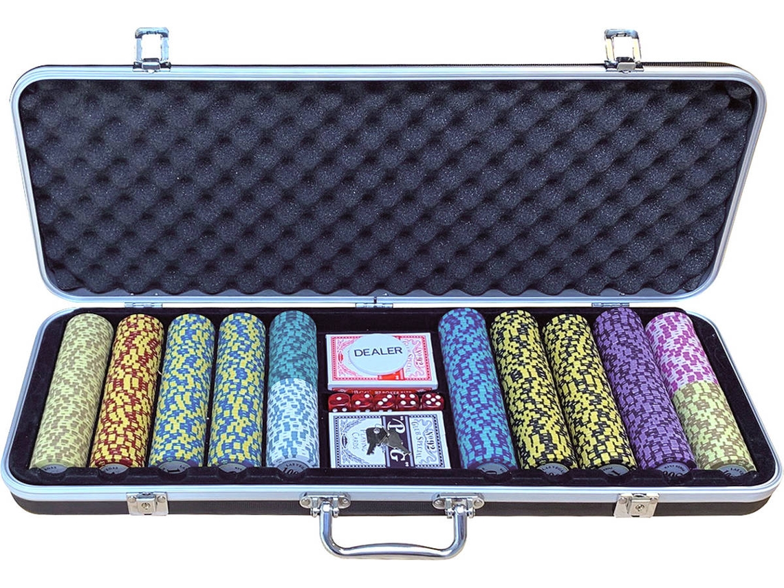 Juego de póker DLX 500 Clay Chips 13.5gr Valuie