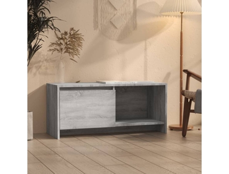 Mueble para la televisión VIDAXL Gris Madera contrachapada (90x35x40 cm)
