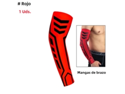 Brazalete deportivo de compresión, absorbe la humedad y el sudor, unisex, Mdug Warm (rojo, 1 unidad)