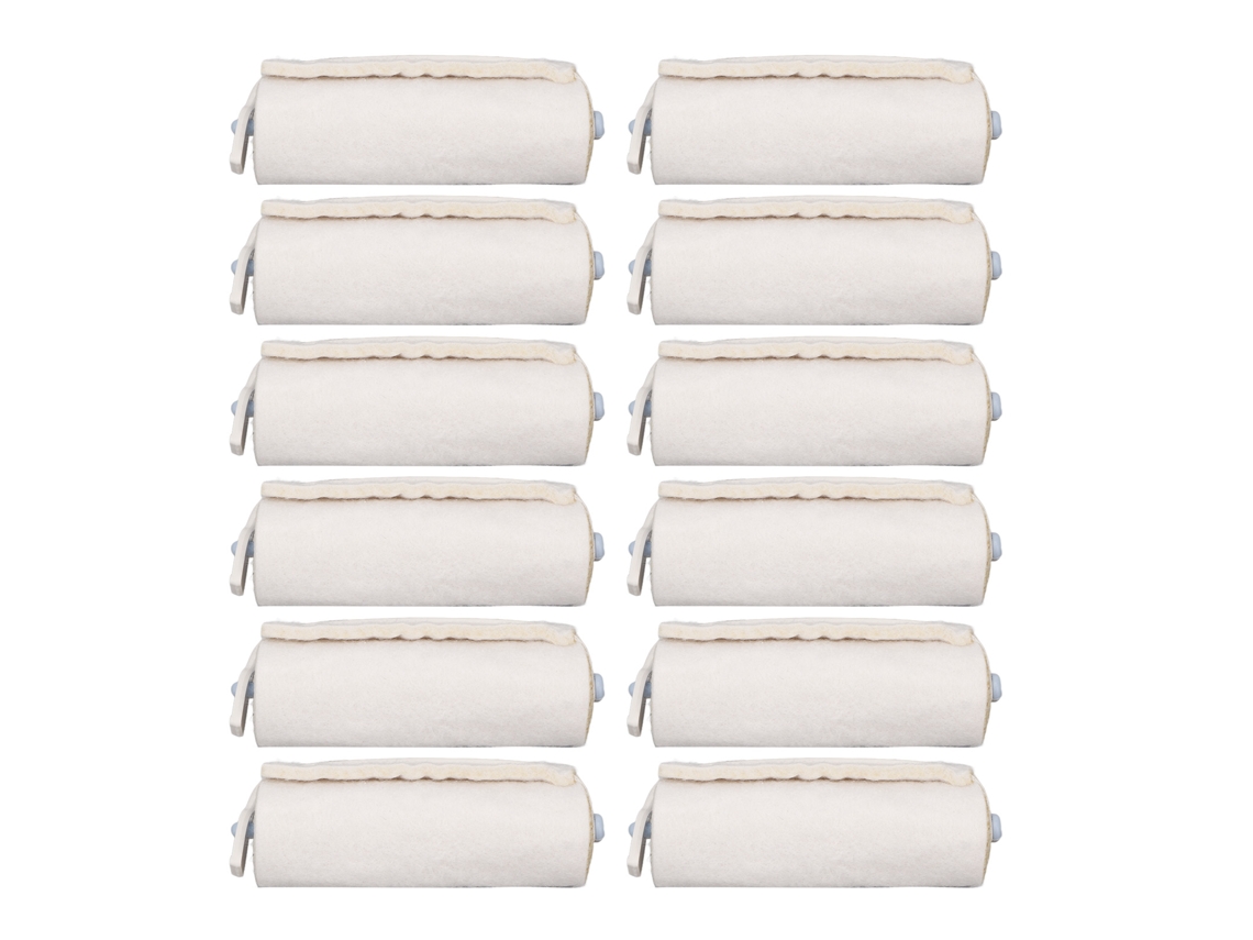 12 Piezas De Almohadillas De Espuma Suaves Y Transpirables Para Aislamiento Térmico Del Cabello