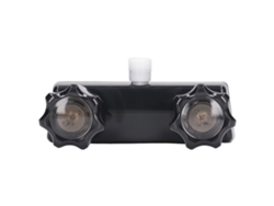 Válvula Desviadora De Ducha Para Caravana Con 2 Botones, Control Mezclador Para Uso Doméstico/de Viaje, Base Negra, Botón Negro.