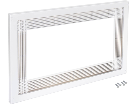 EMUCA Aro Microondas - Para Instalación Empotrable En Mueble De Cocina - Módulo 600Mm - 600X400Mm - Plástico - Blanco