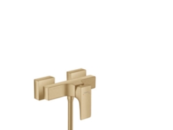mezclador monomando de ducha Metropol de HANSGROHE montado en la superficie, con manija de palanca, Color: bronce cepillado