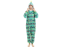 Disfraz o Pijama Árbol de Navidad con capucha para adulto