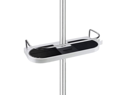 Estante De Ducha Sin Necesidad De Taladrar, Soporte Para Jabón Y Champú Con Gancho Para Barras De 19 Mm A 25 Mm.