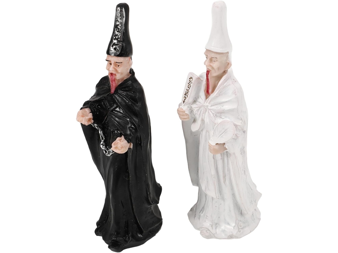 Estatuas De Resina Terroríficas De 2 Piezas, Decoraciones De Arena Para Mesa, Paisaje En Miniatura
