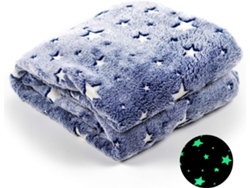 Glow in dark blanket, star print, soft material