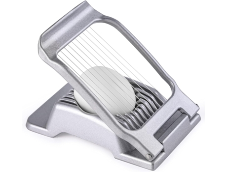 Cortador de huevos, cortador de huevos para huevos duros, cortador de huevos de alambre de acero inoxidable, cortador de huevos de aluminio resistente