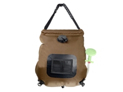 Bolsa de ducha solar para exteriores Camo 20L Camping Bath Bolsa de agua plegable PVC Bolsa de baño portátil Bolsa de almacenamiento de agua ELKUAIE