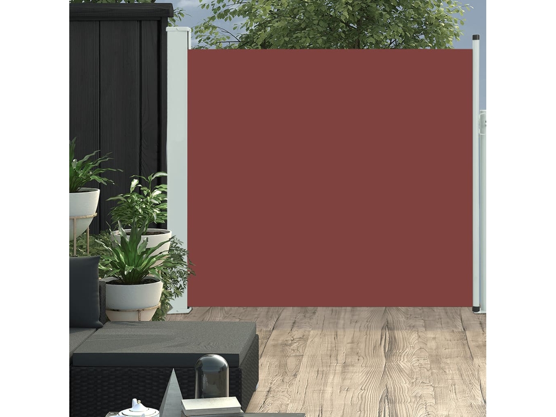 Toldo Exterior | Toldo Parasol | Toldo Lateral Retráctil De Jardín Marrón 170x300 Cm Wsd937804