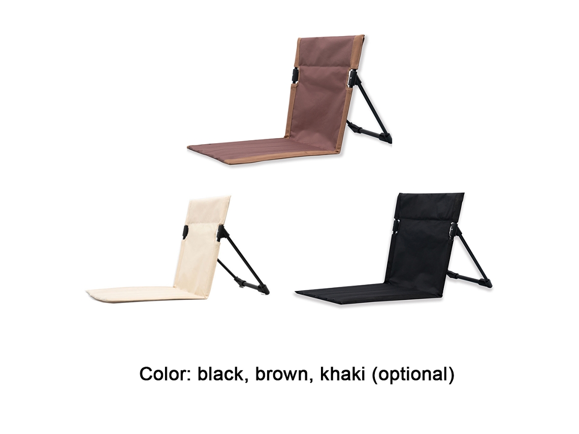 Silla Plegable Para Camping Y Pesca Con Soporte Lumbar Y Cojín Impermeable - Portátil