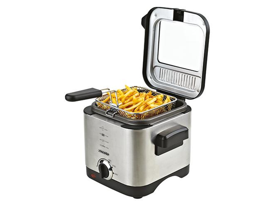 Freidora de Aceite MESKO  Ms 4910 (1.5 kg - Negro)