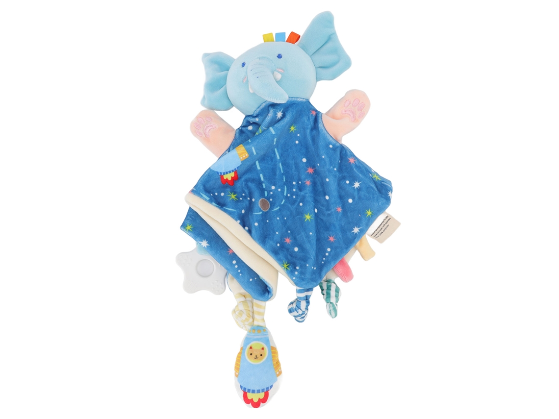 Manta De Seguridad Suave Con Forma De Elefante Para Bebés. Juguete Que Desarrolla La Coordinación Mano-ojo. Unisex.