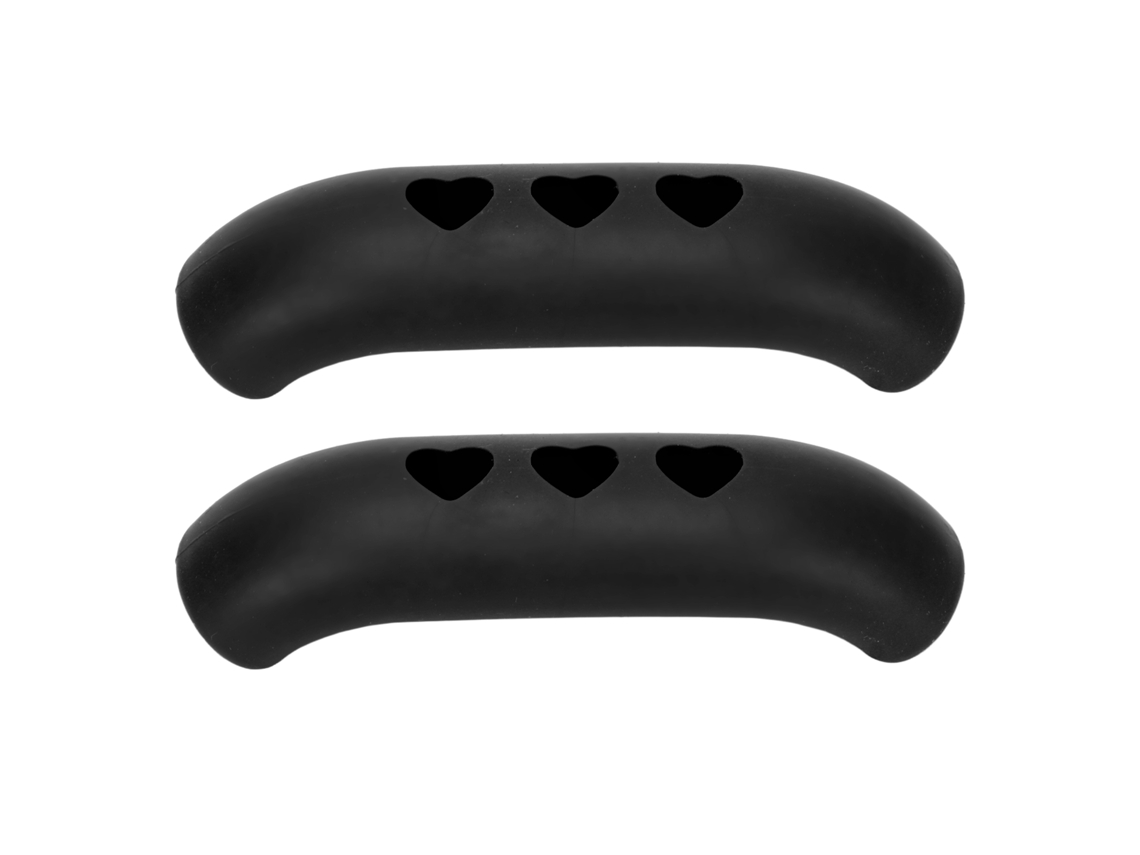 2 fundas de silicona aislantes, antiadherentes y resistentes al calor para mangos de sartenes, color negro.