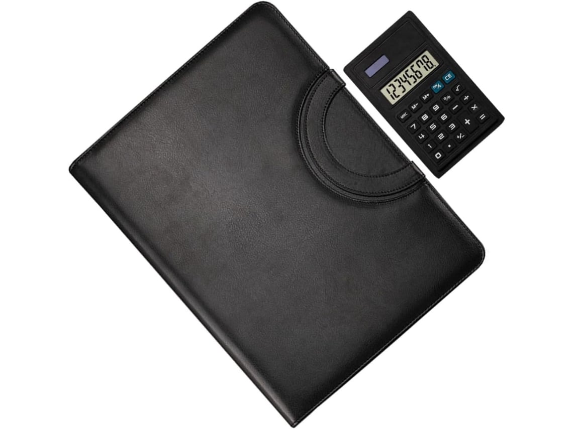 Portadocumentos De Piel Sintética Con Cremallera, Carpeta Profesional Para Documentos, Cartera.