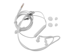 Auriculares antirradiación, conector universal de 3,5 mm, cancelación de ruido y protección acústica para la tráquea.