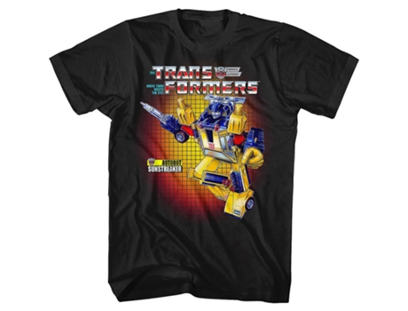Camiseta ROCKINSTONE de los transformadores de Sunstreaker de Box Art (S)