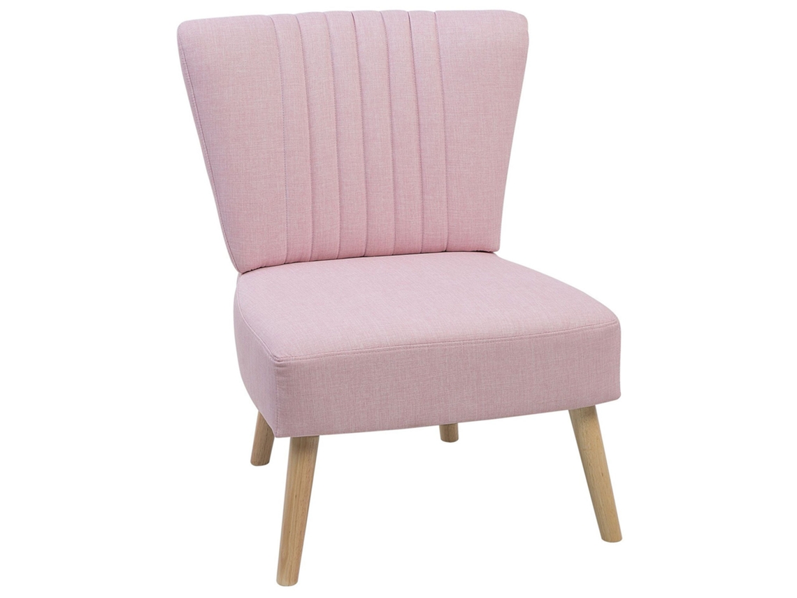 Sillón BELIANI Vaasa de Poliéster Rosa 61x60x85