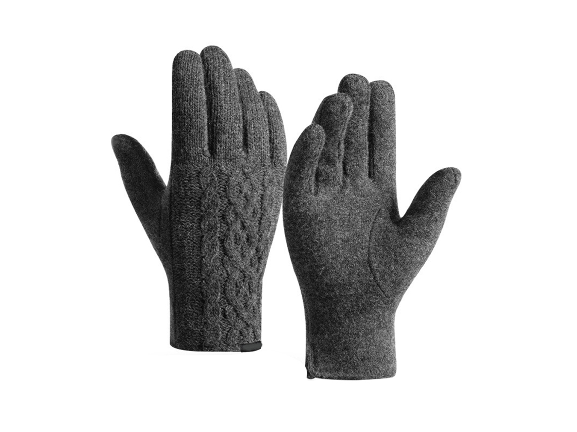 Omni-guantes De Punto Para Hombre Con Pantalla Táctil Impermeables Al Viento Forrados De Felpa Calientes Para Ciclismo, Montaña, Ski Y Trabajo