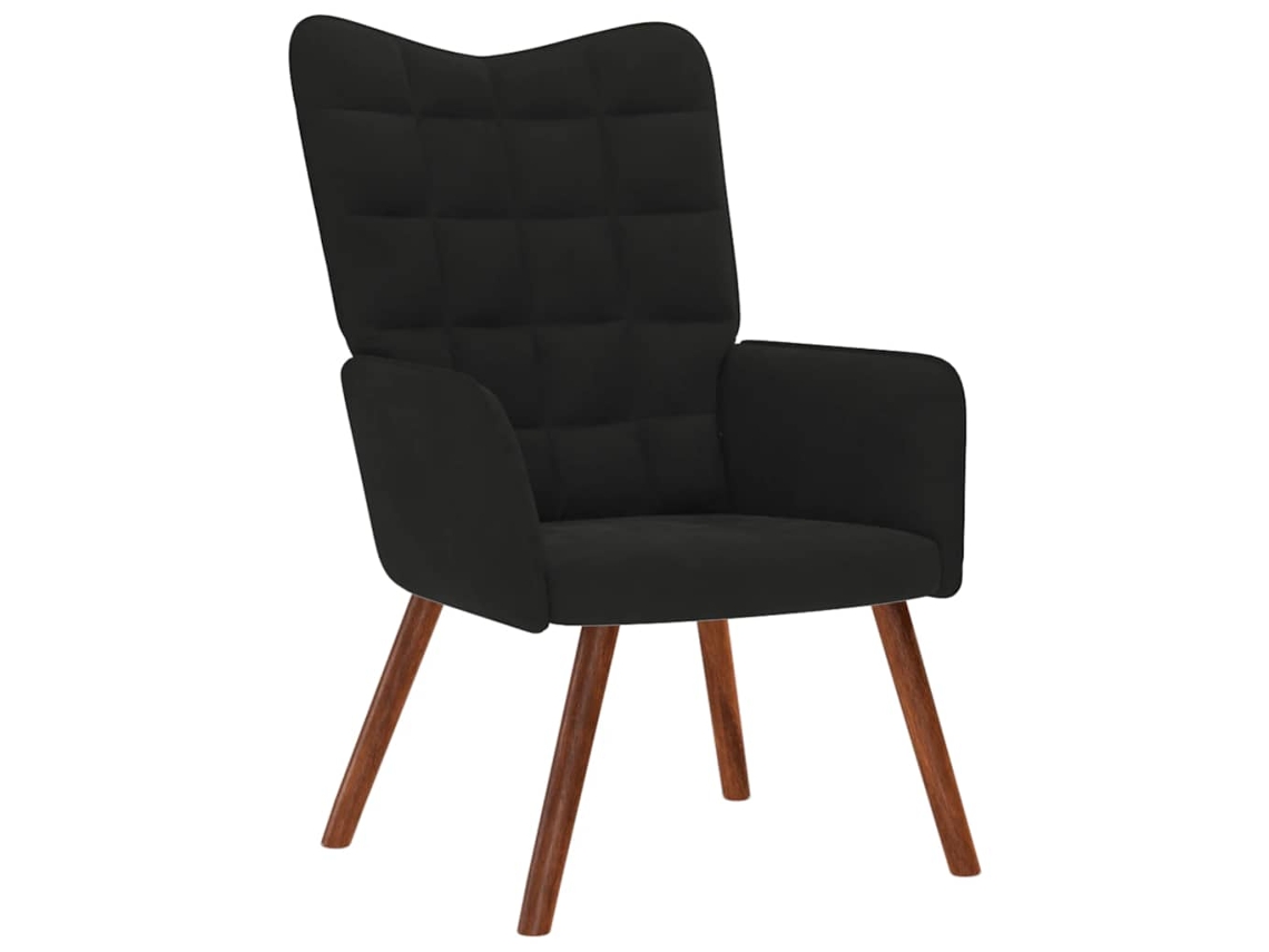 Sillón De Relax | Silla De Relajación De Terciopelo Negro
